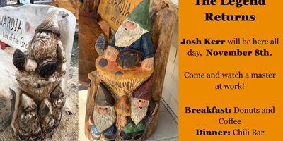 Josh Kerr - Chain Saw Carver Extraordinaire!