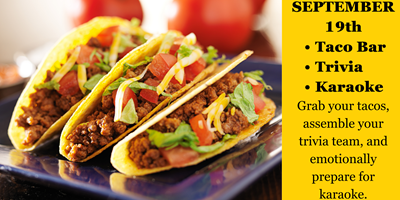 Taco Bar Trivia and Karaoke - A Gary Sinise Fundraiser