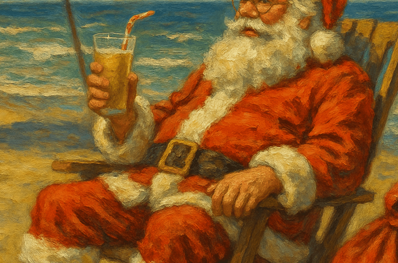 SANTAS SUMMER VACATION (CHRISTMAS IN JULY) Photo