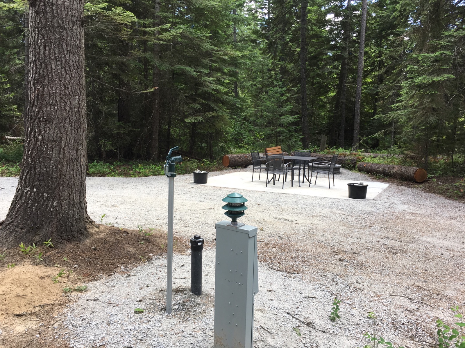 New Pull Thru Patio Site. 30/50 amp  water and electric only