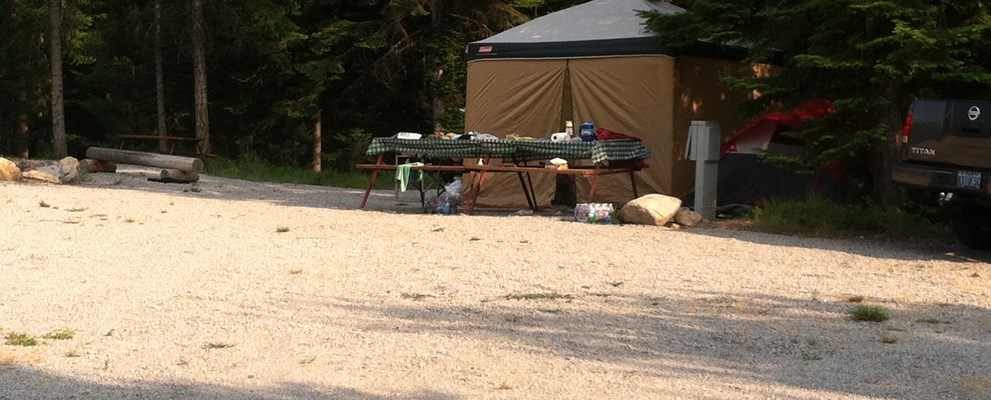 Tent Village site.  Shared power and water.