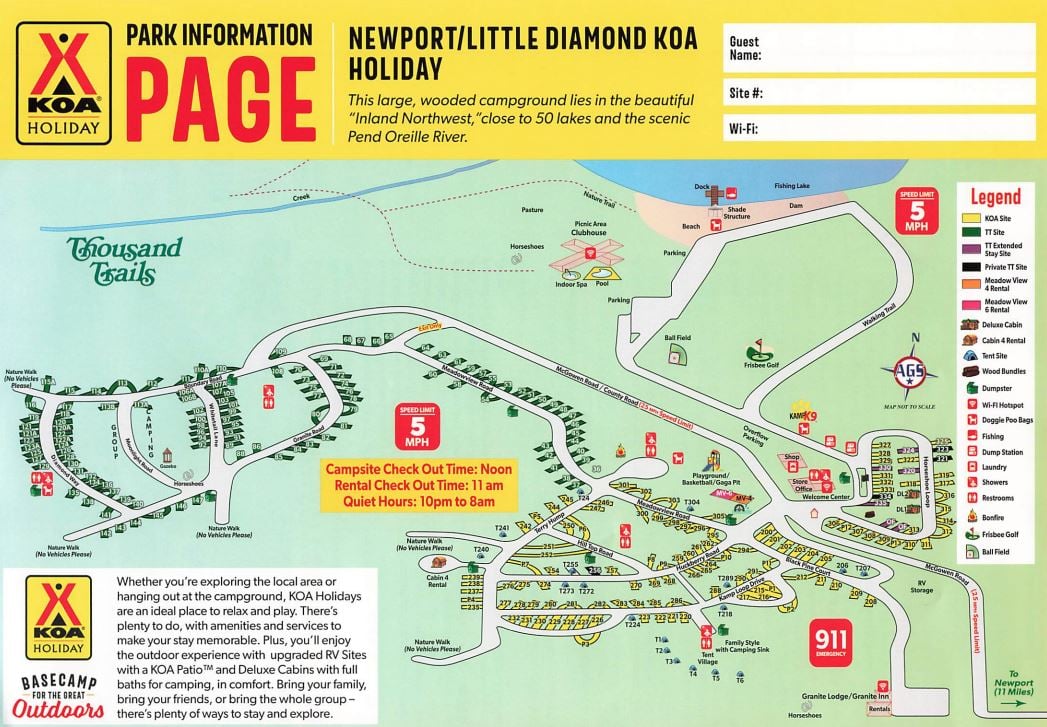 Campground Site Map
