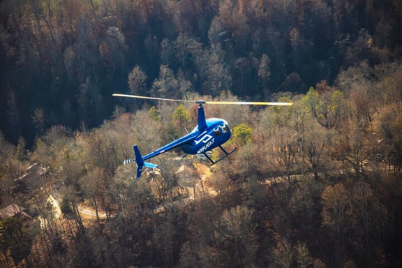 Helicopter Ride Over Pigeon Forge and Bluff Mountain