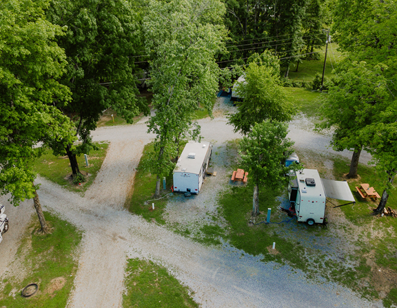 Enjoy a hassle-free stay at our spacious pull-thru RV sites, featuring 50/30-amp service and full hookups for maximum comfort and convenience.
