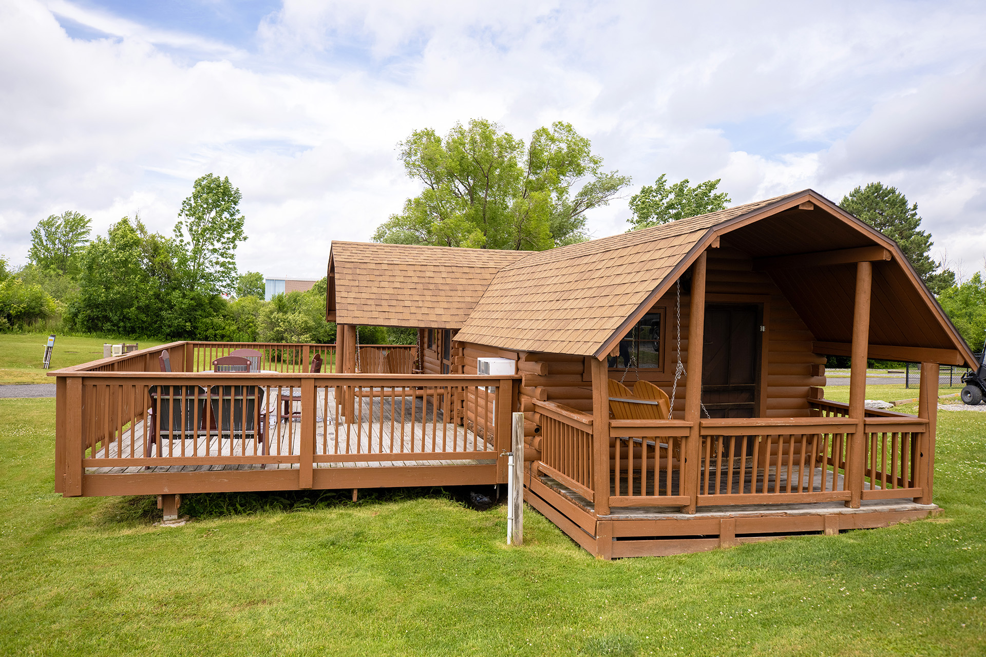 C35 - Camping Cabin, 2 Room (No Bathroom) Climate Controlled, Pond - Sleeps 6