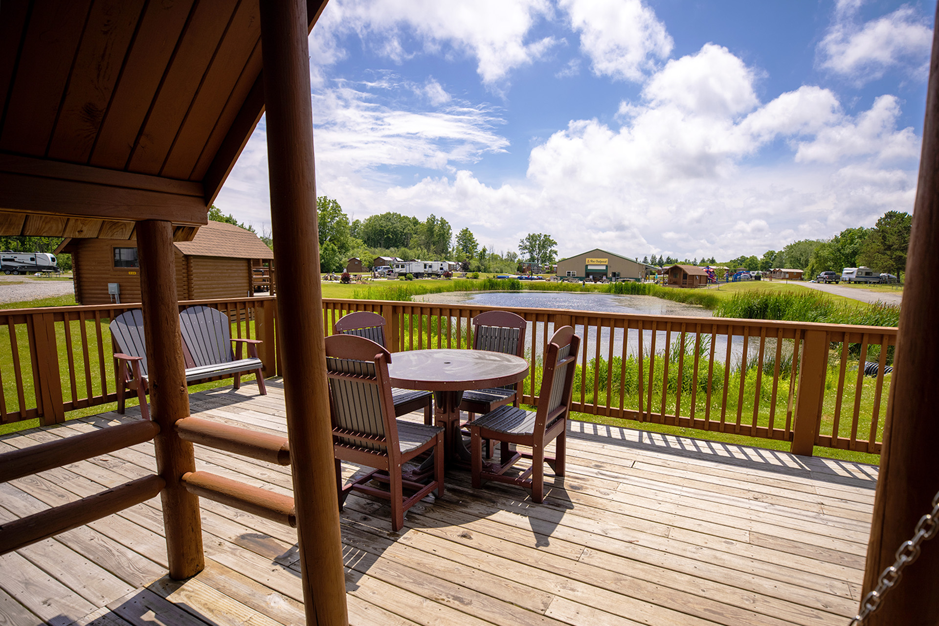 C35 - Camping Cabin, 2 Room (No Bathroom) Climate Controlled, Pond - Sleeps 6