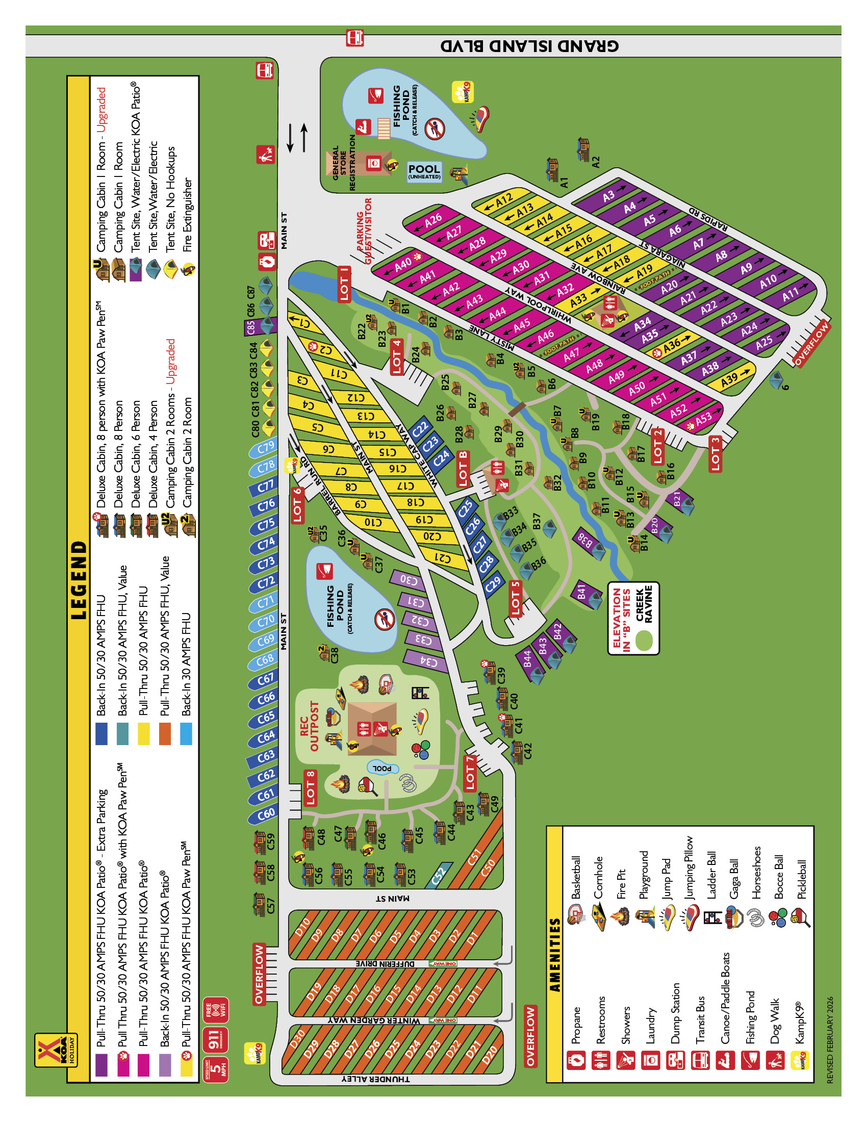 Campground Site Map