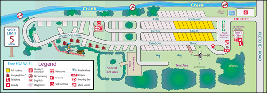 Campground Site Map