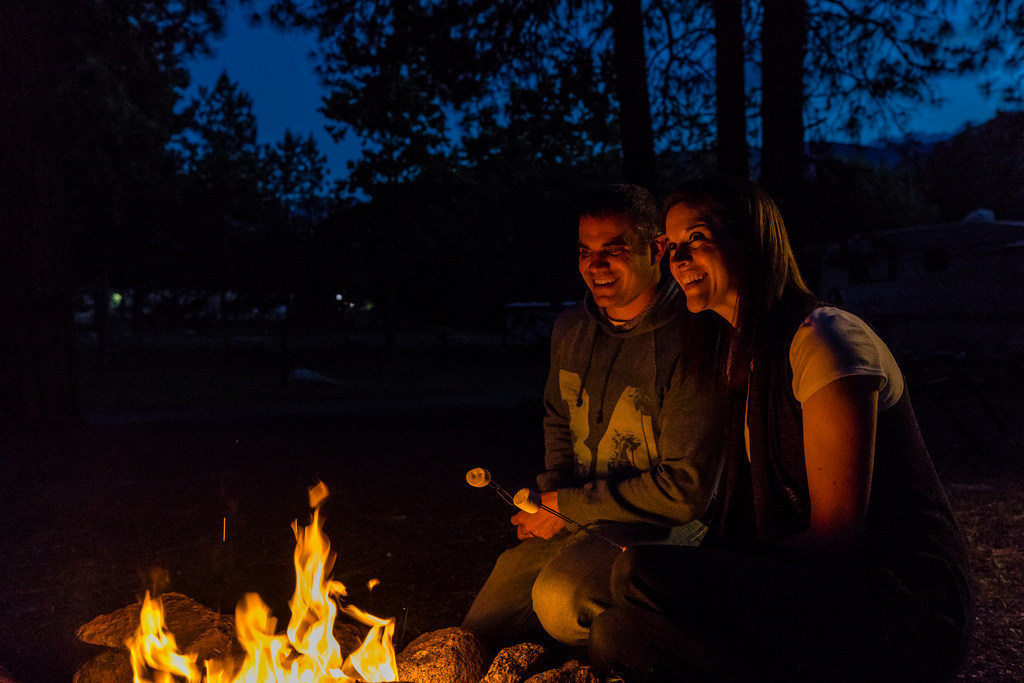 Enjoy an evening campfire right at your site