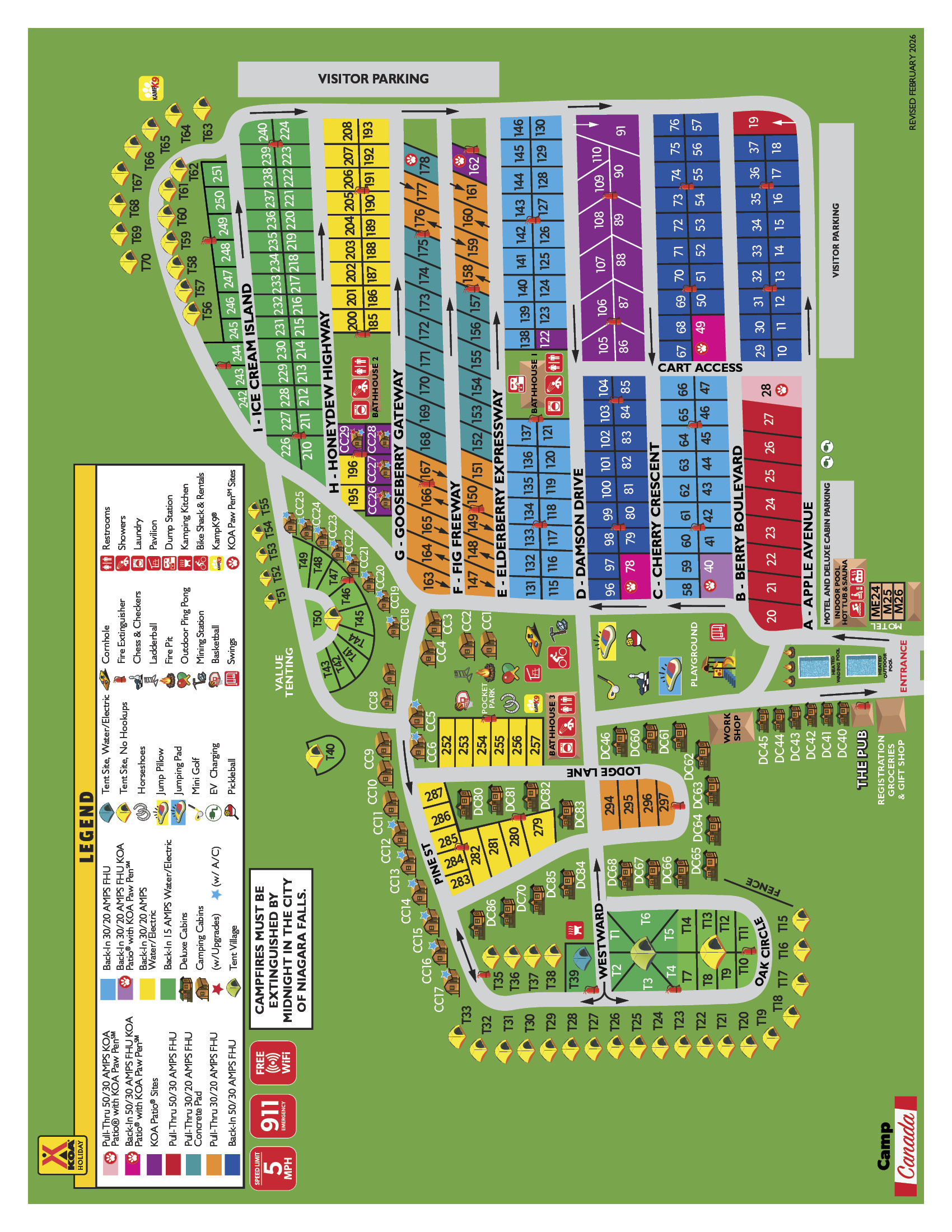 Campground Site Map