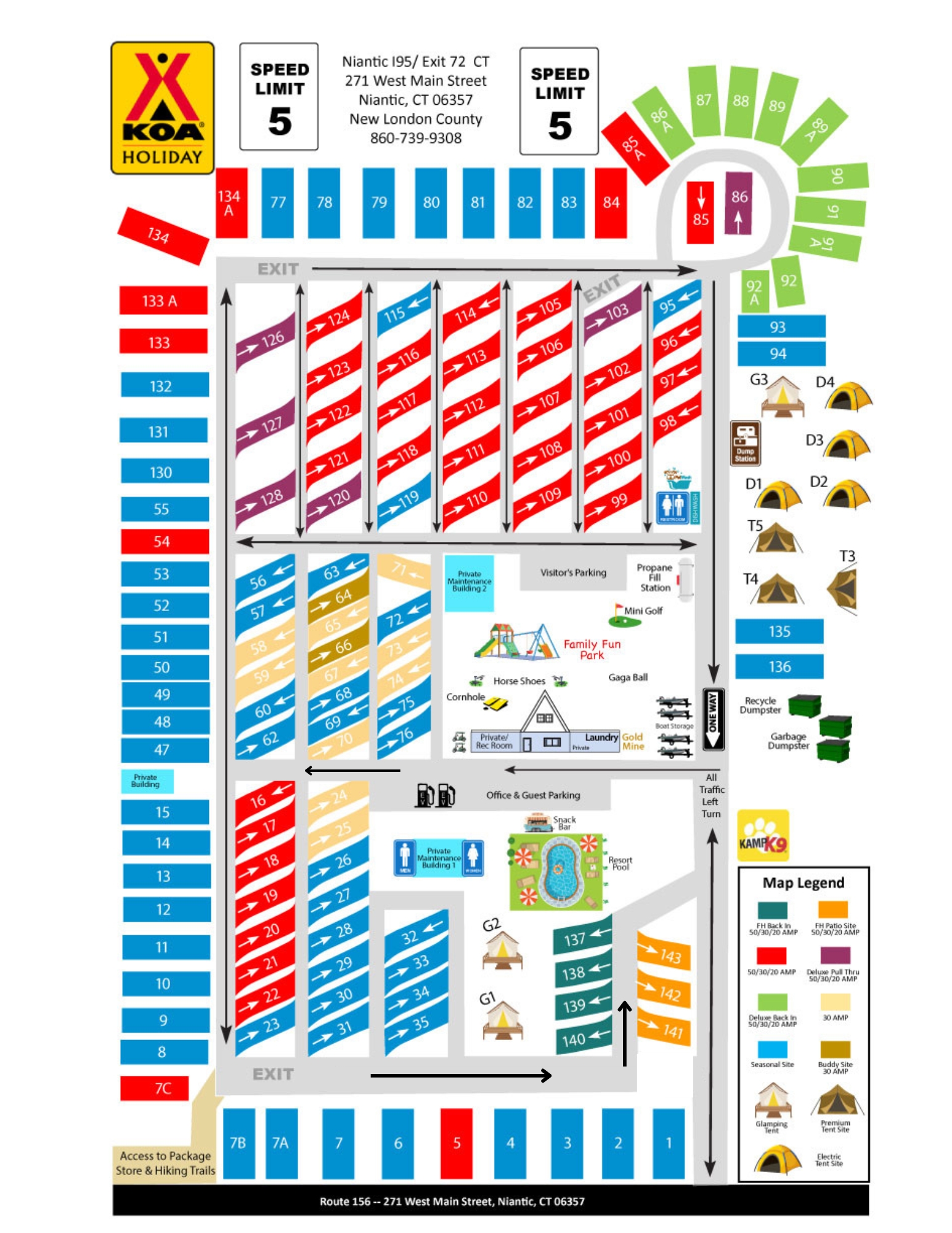 Campground Site Map