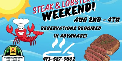 Steak & Lobster Fest. Aug 2nd - 4th! (Advanced Reservations)