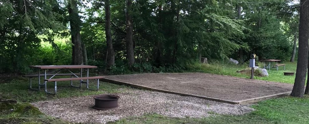 Tent Pad Tent Site