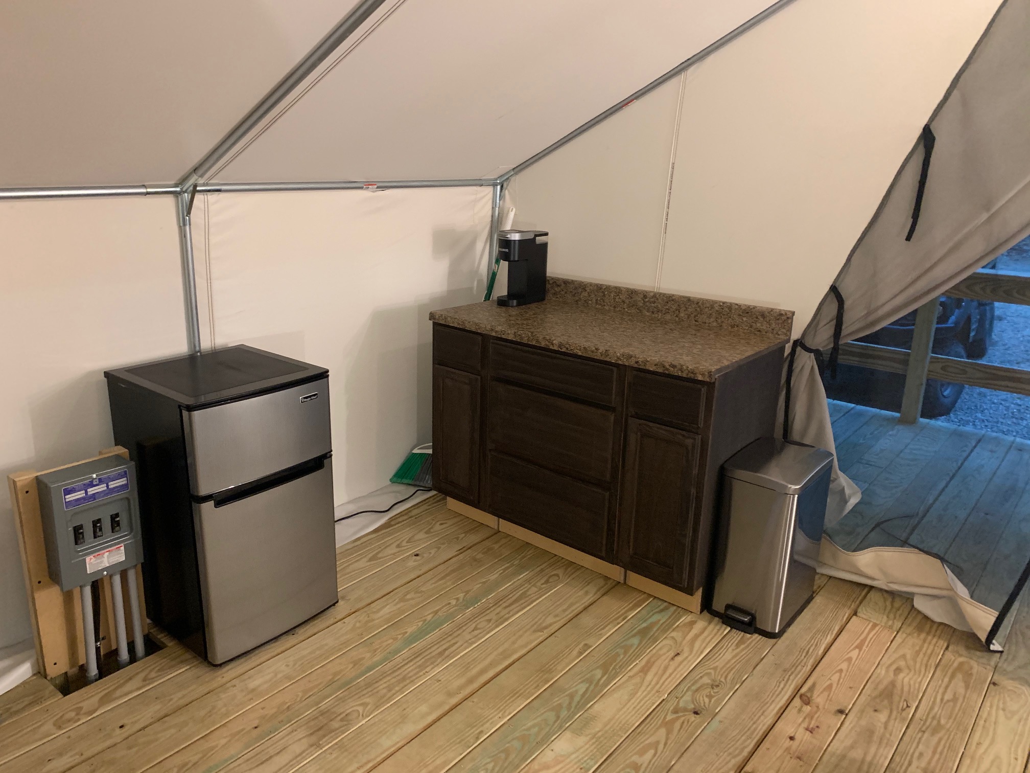 Glamping Tent Kitchen
