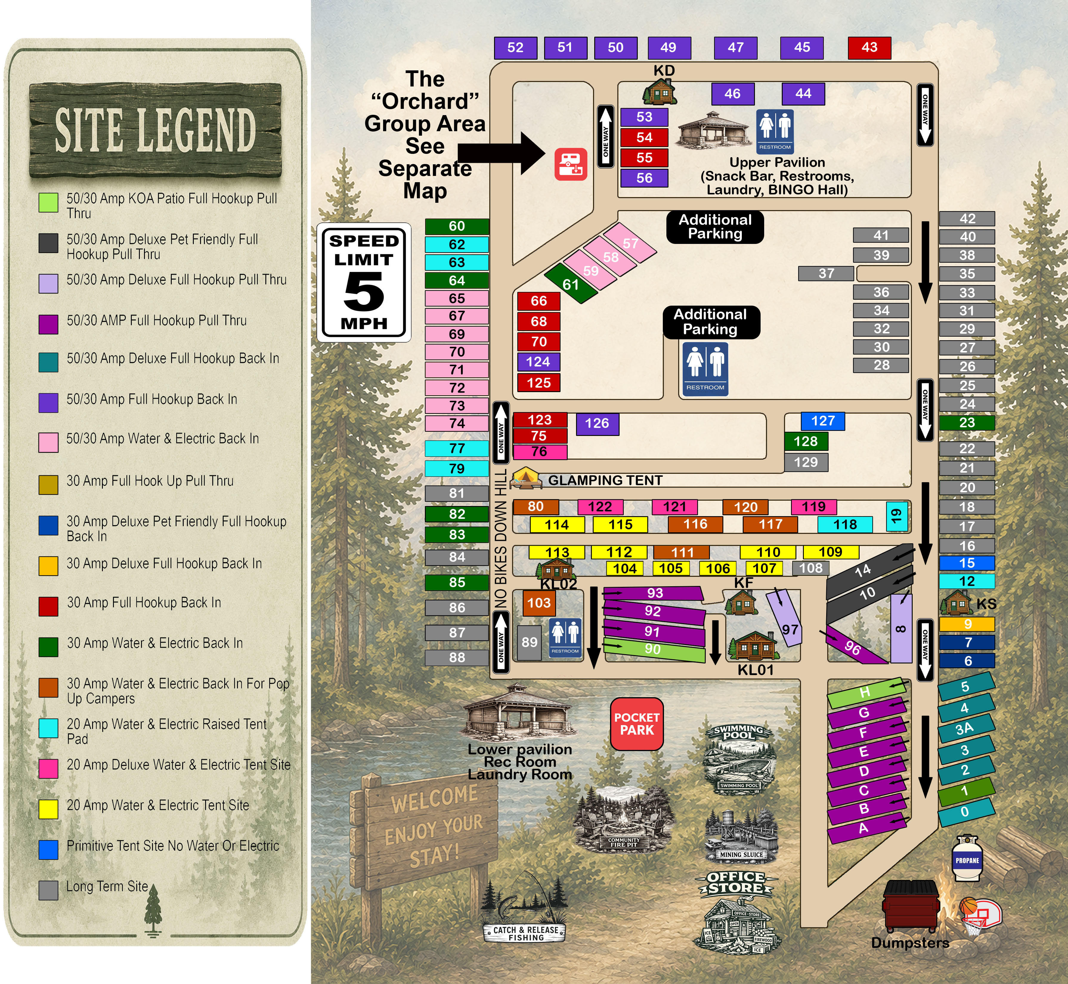 Campground Site Map