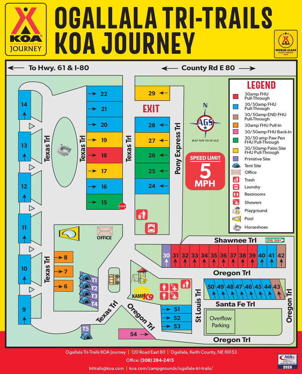 Campground Site Map