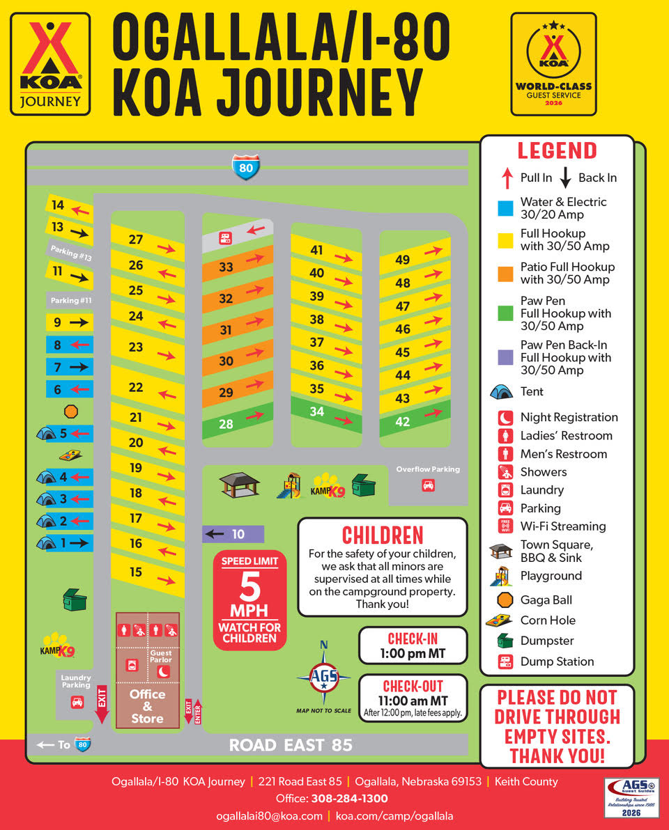 Campground Site Map