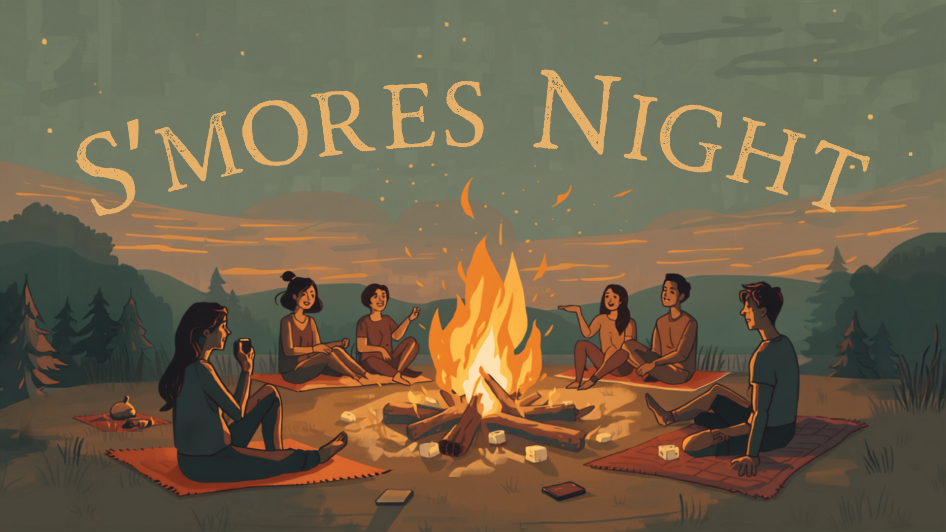 S'mores at the Clubhouse Pool Photo