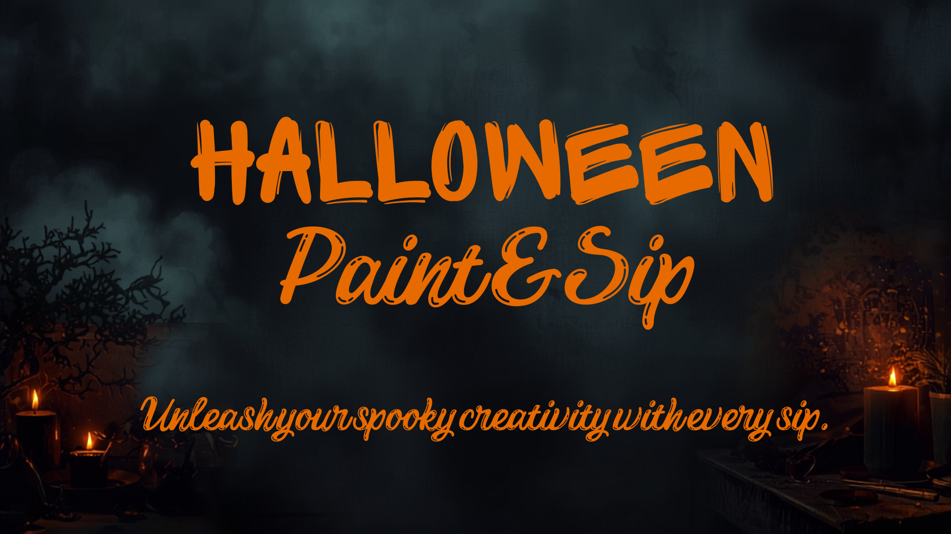 Halloween Paint & Sip Class with Jan Photo