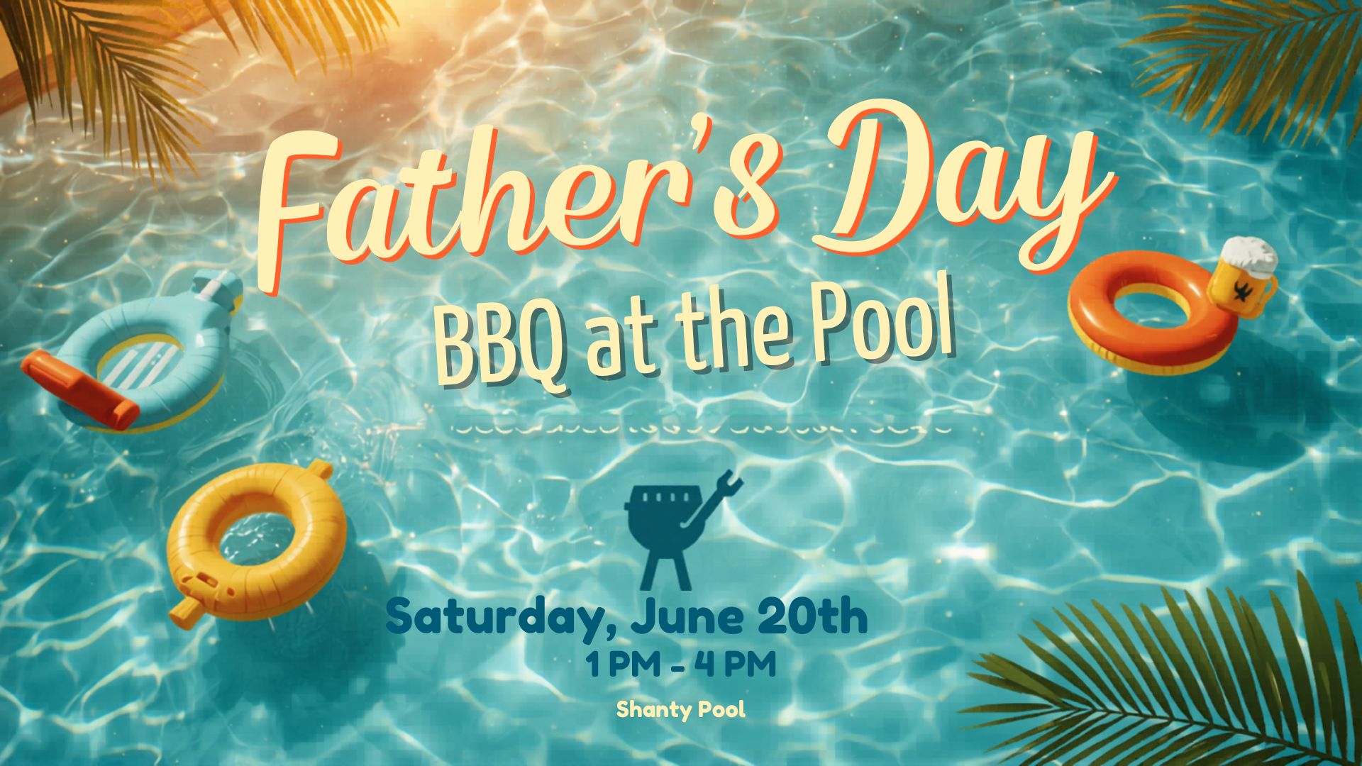 Father's Day Poolside BBQ Party Photo