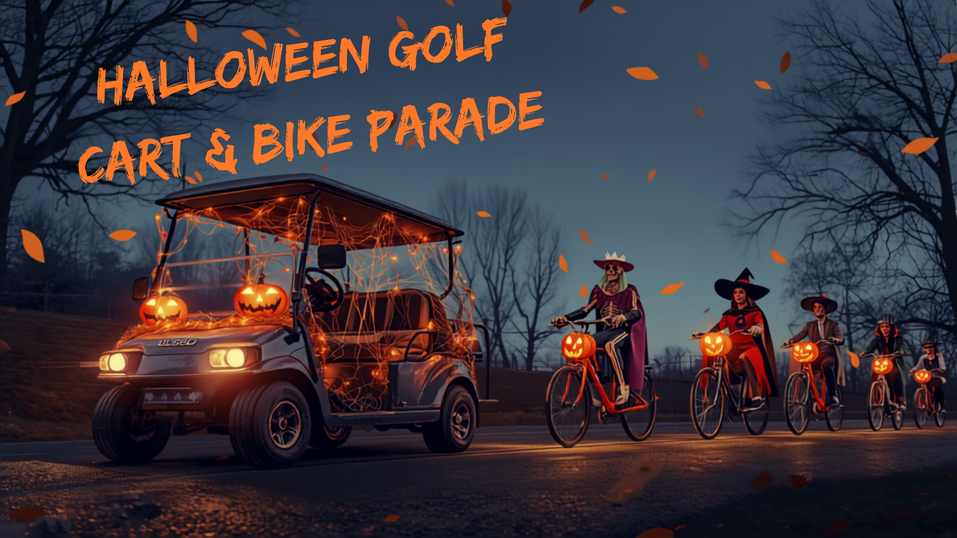 Halloween Golf Cart and Bike Parade Photo