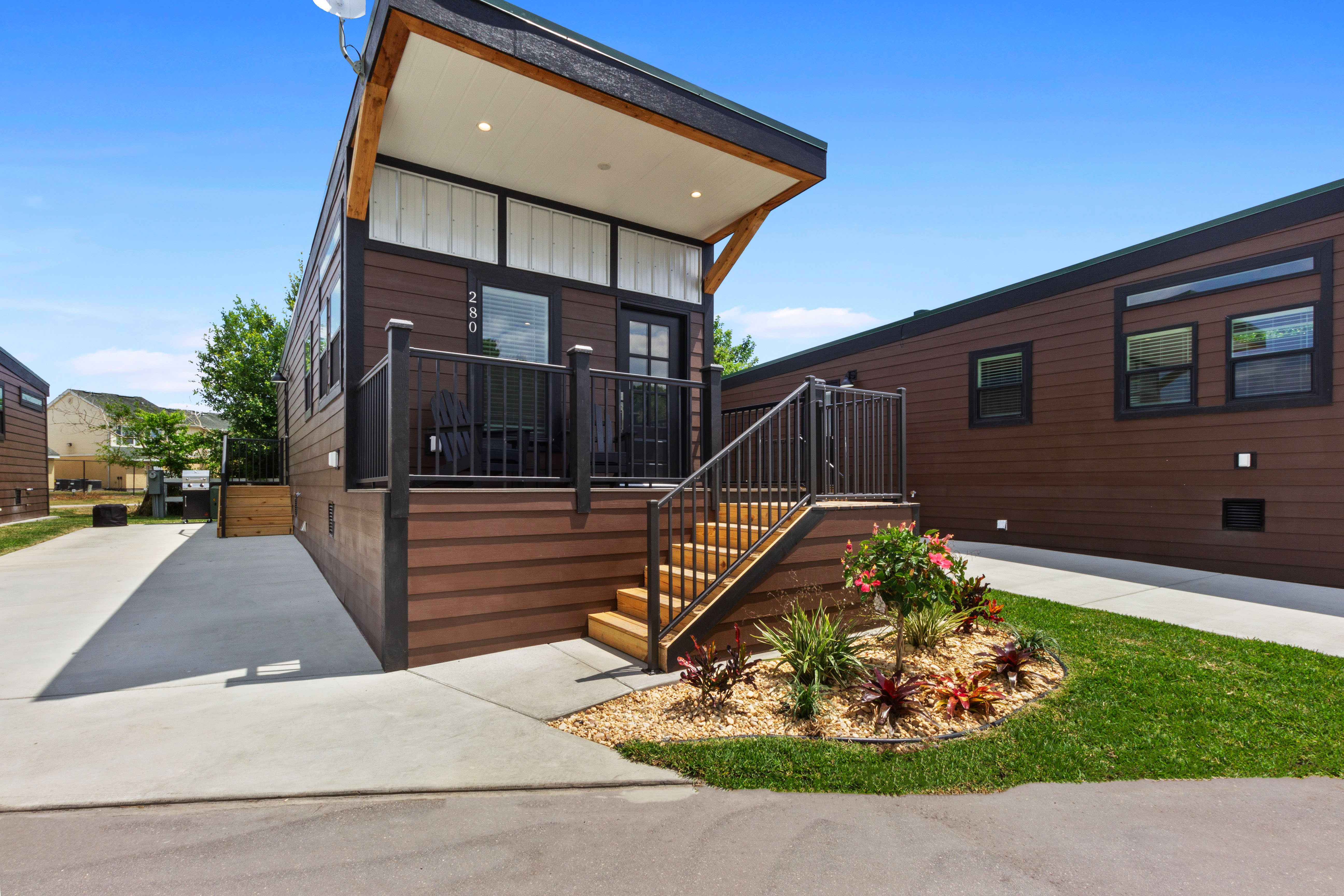Exterior front patio