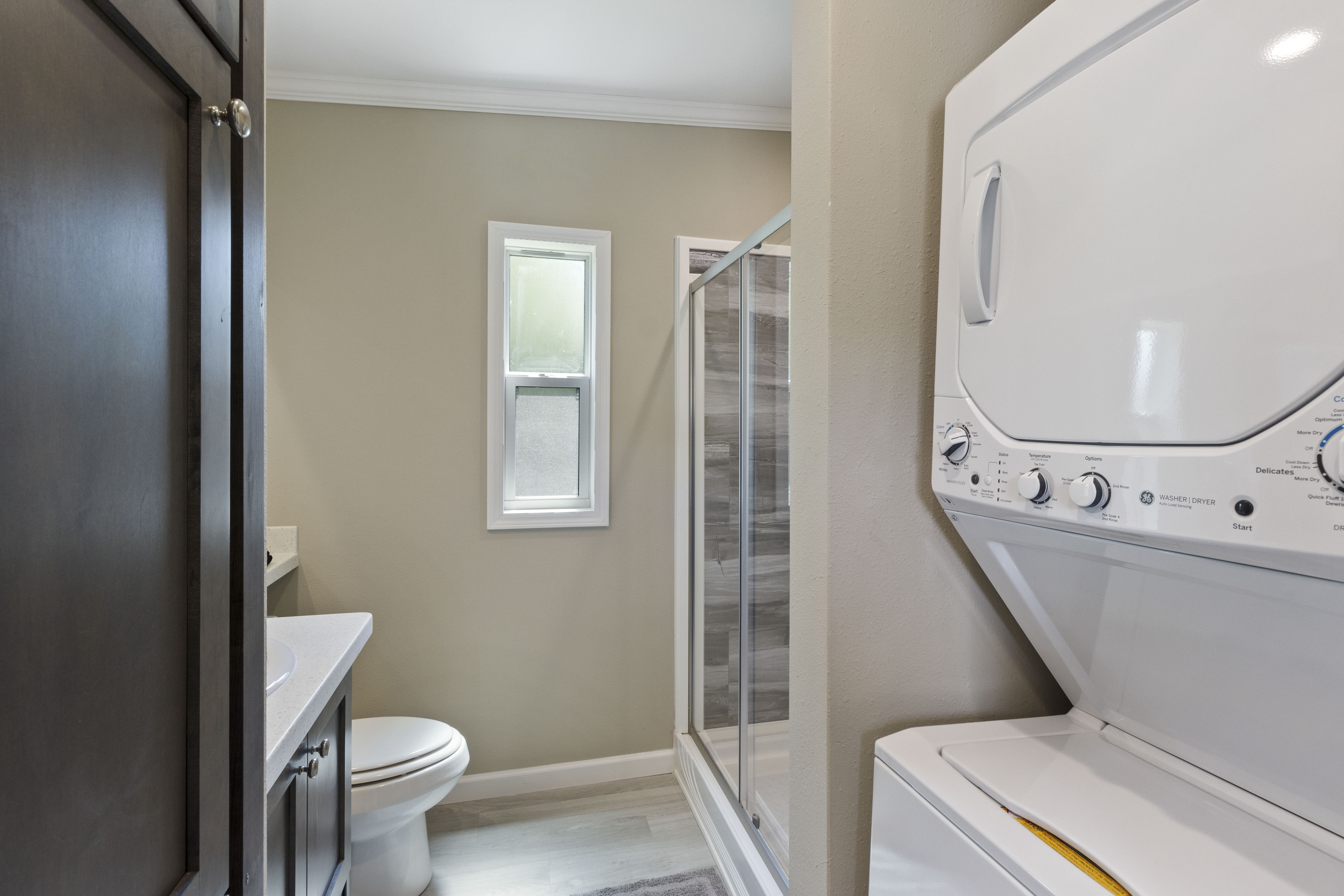 Bathroom with laundry