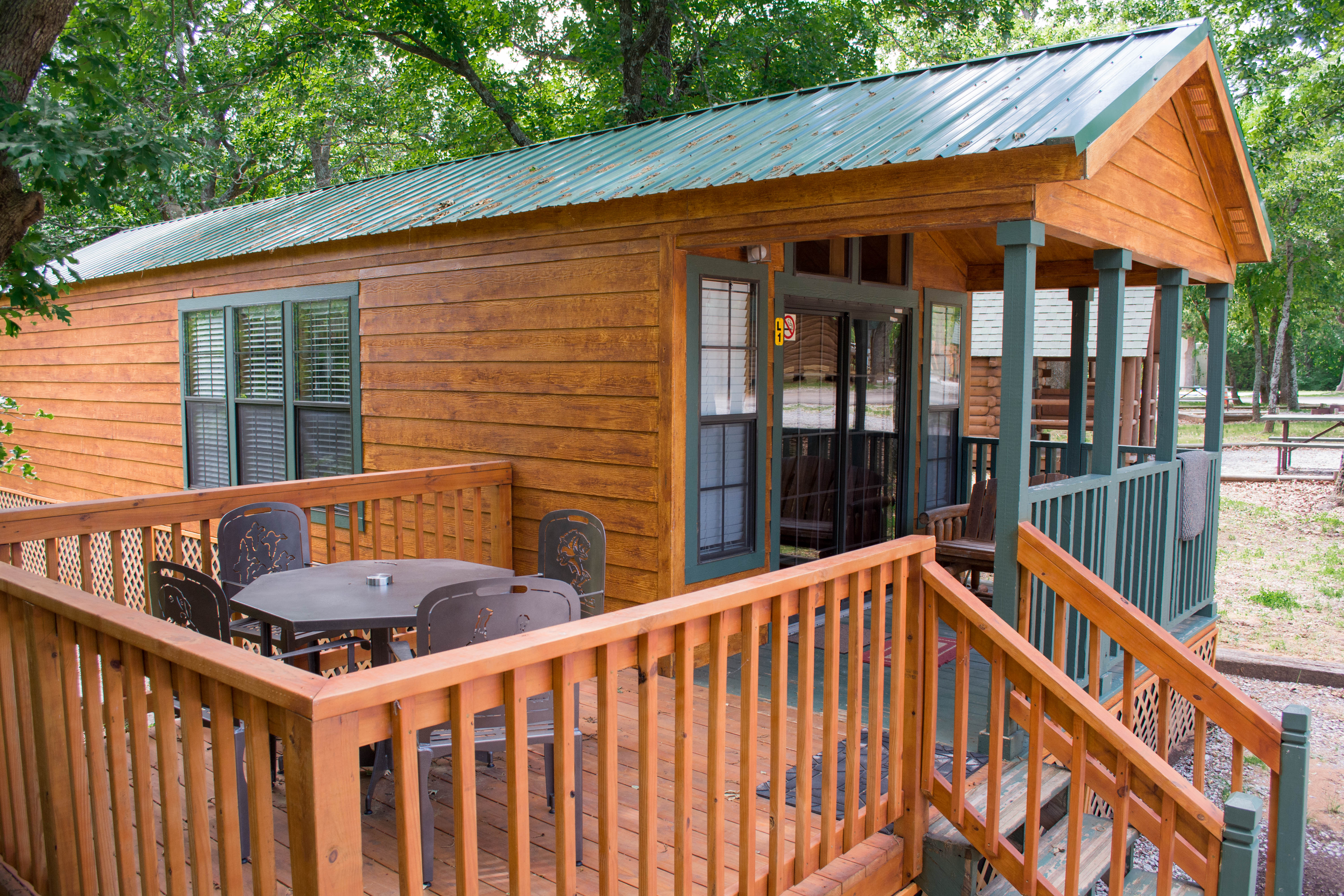 Lodge Cabin Deck