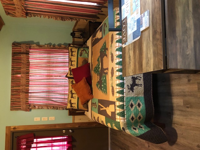 Quuen size comfort in the couple cabin.