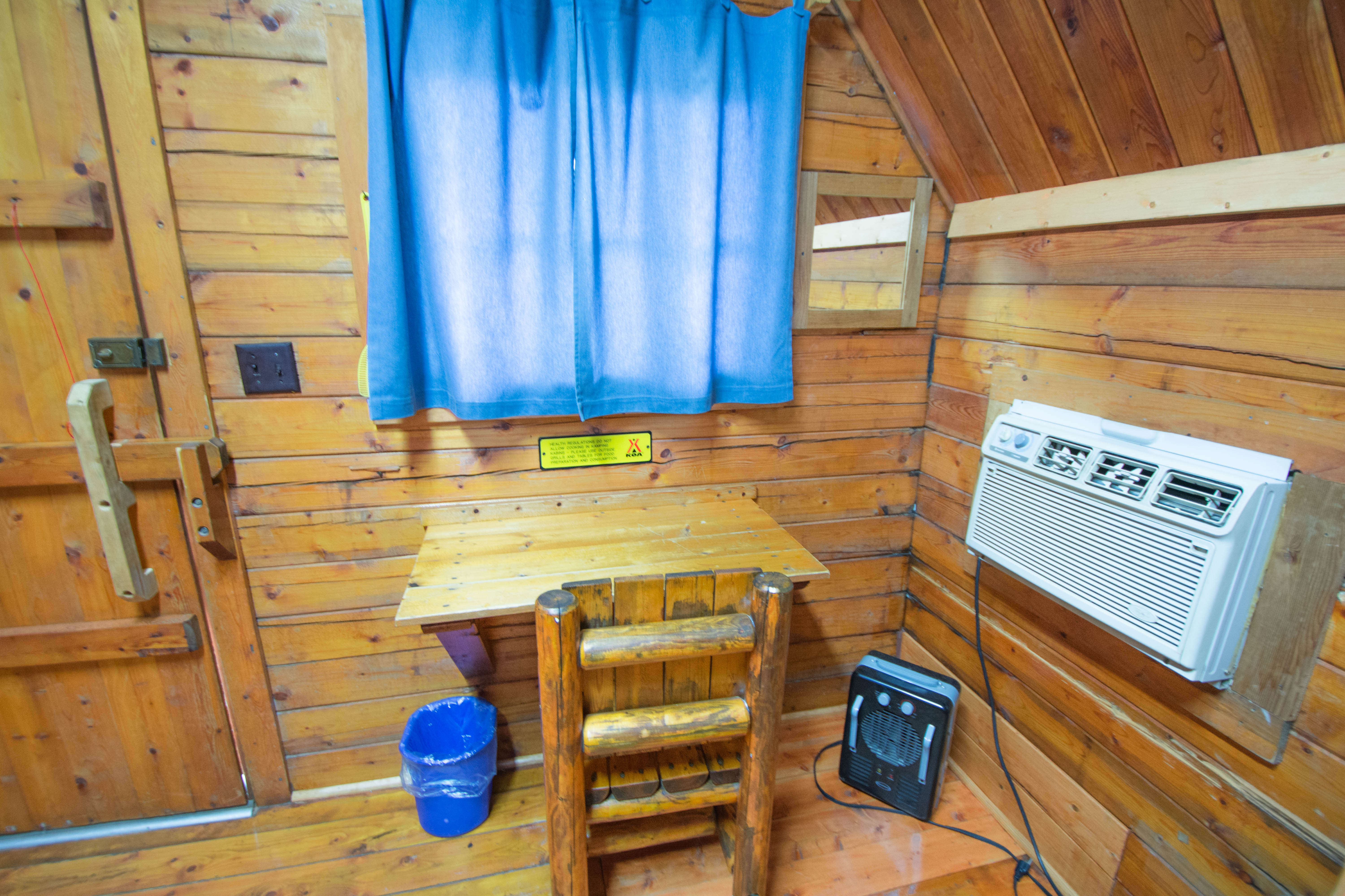 Desk Top in One Room Cabin