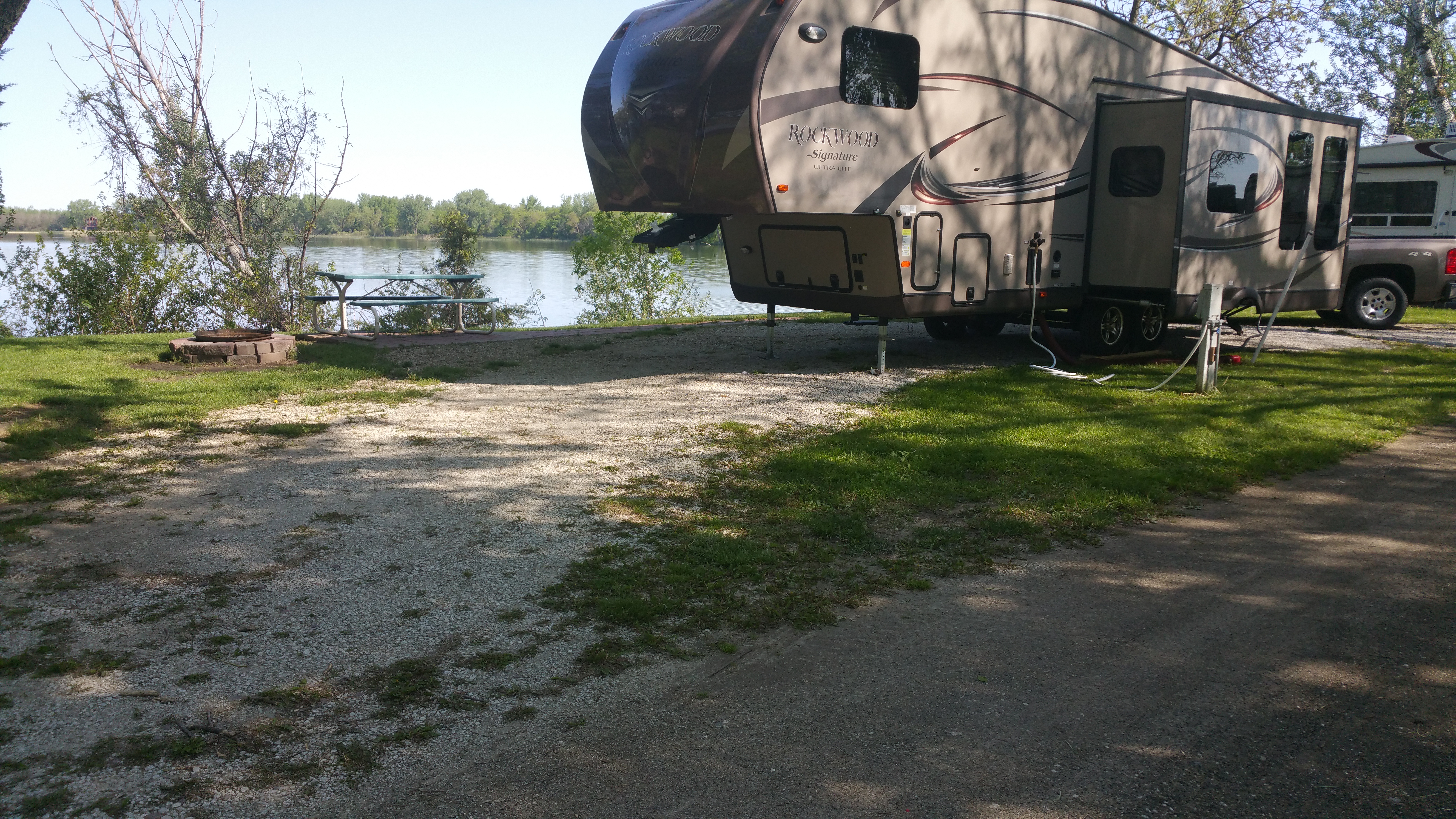 Lakeside camping