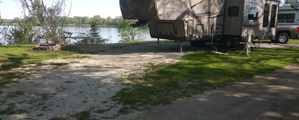 Lakeside camping