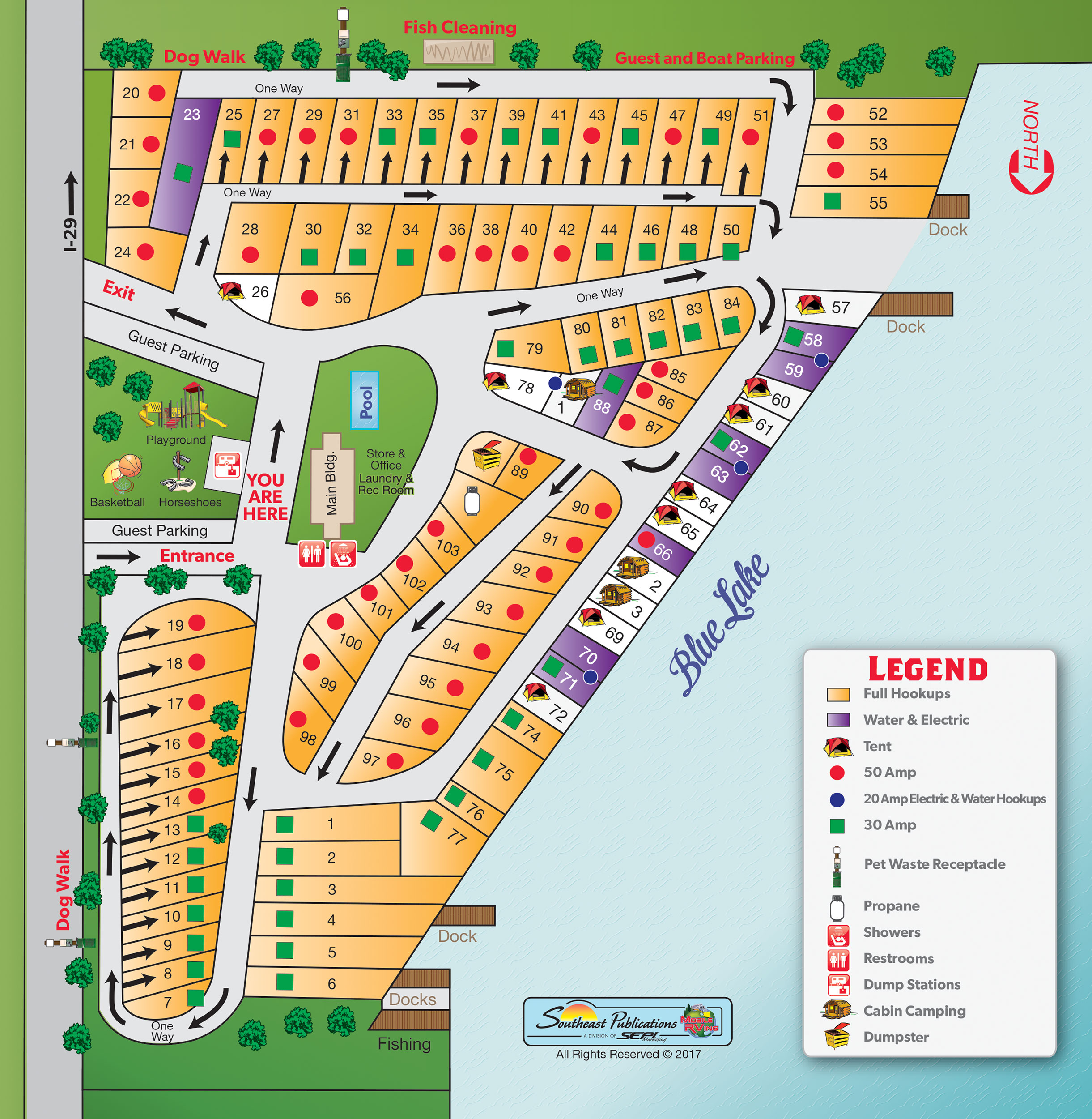 Campground Site Map