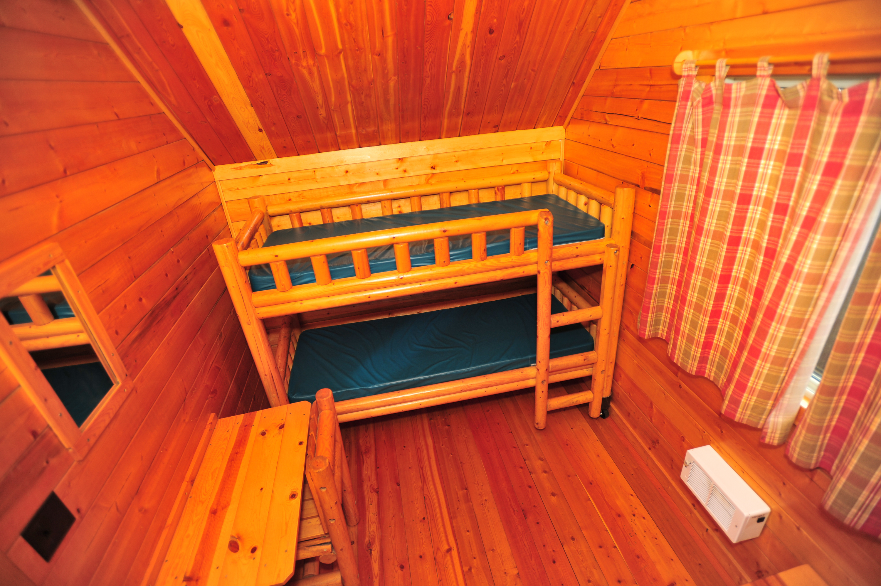 Interior of a 2-room cabin