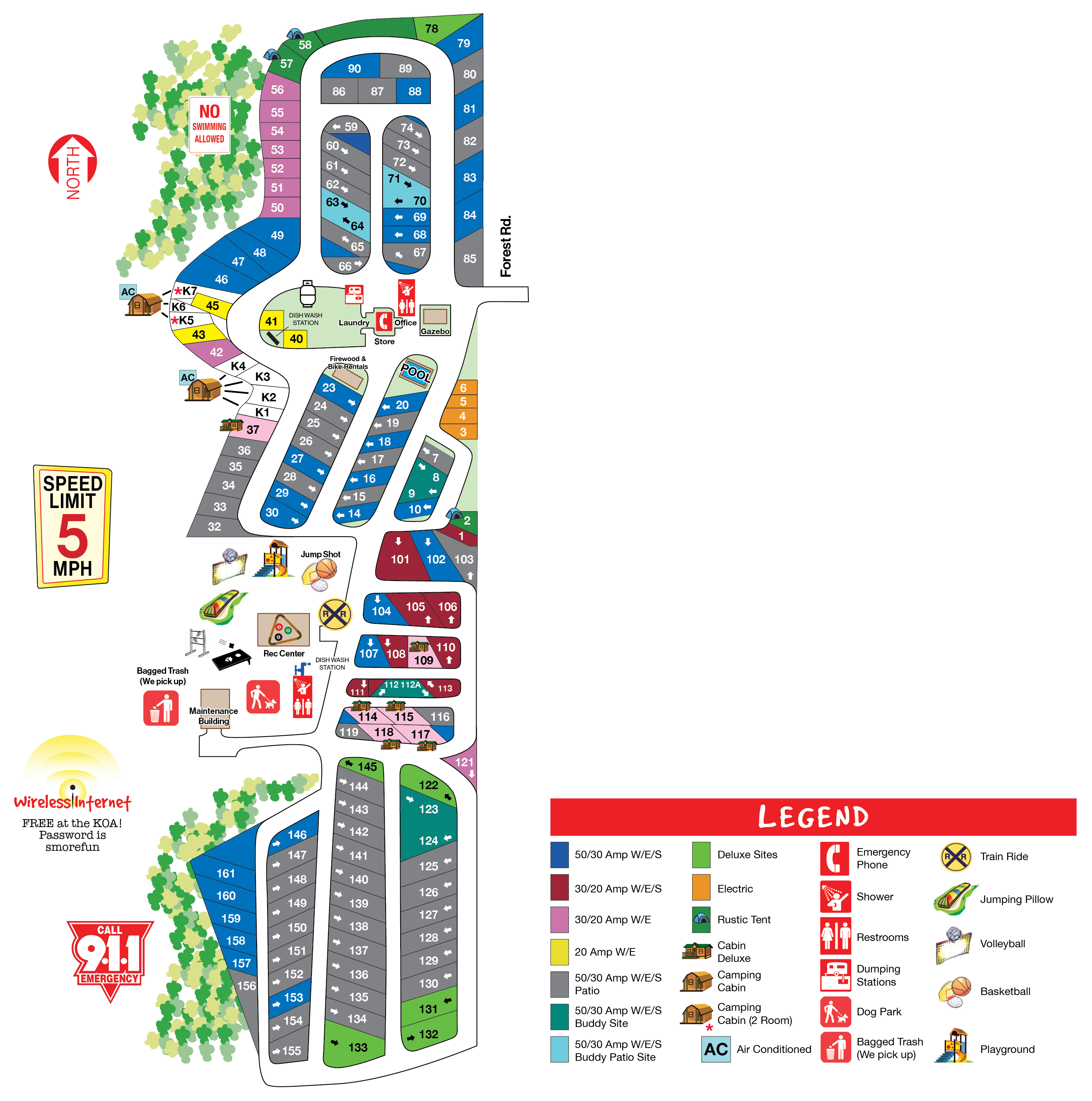 Campground Site Map