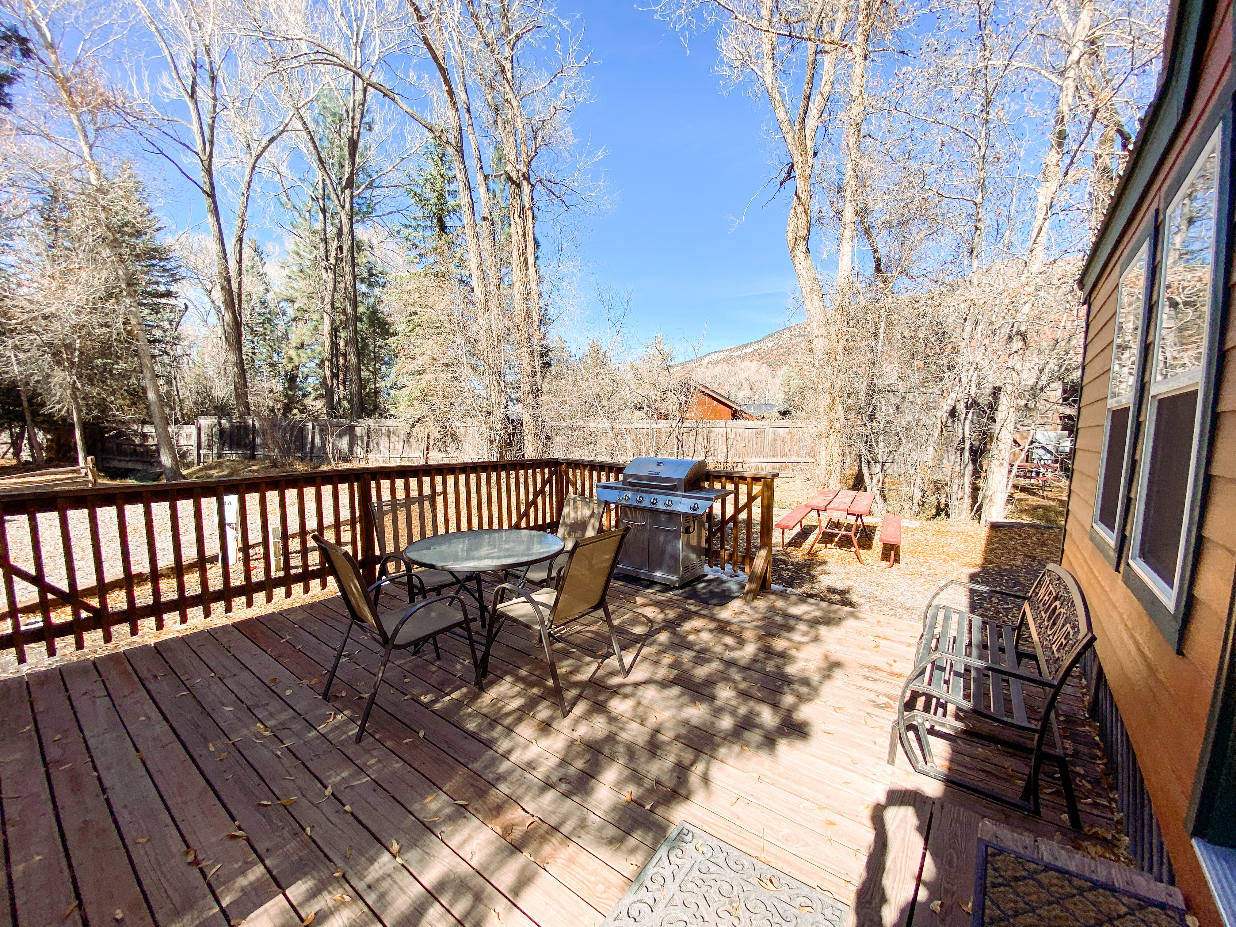 Large Deluxe Cabin porch