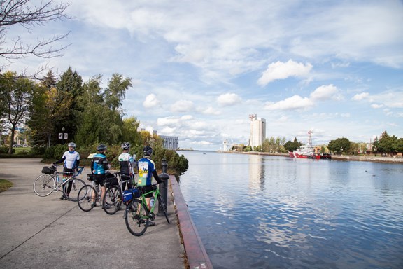 Biking in Owen Sound