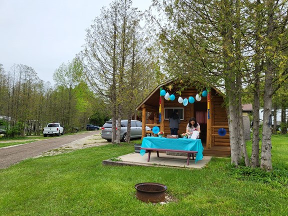 Decorated Cabin