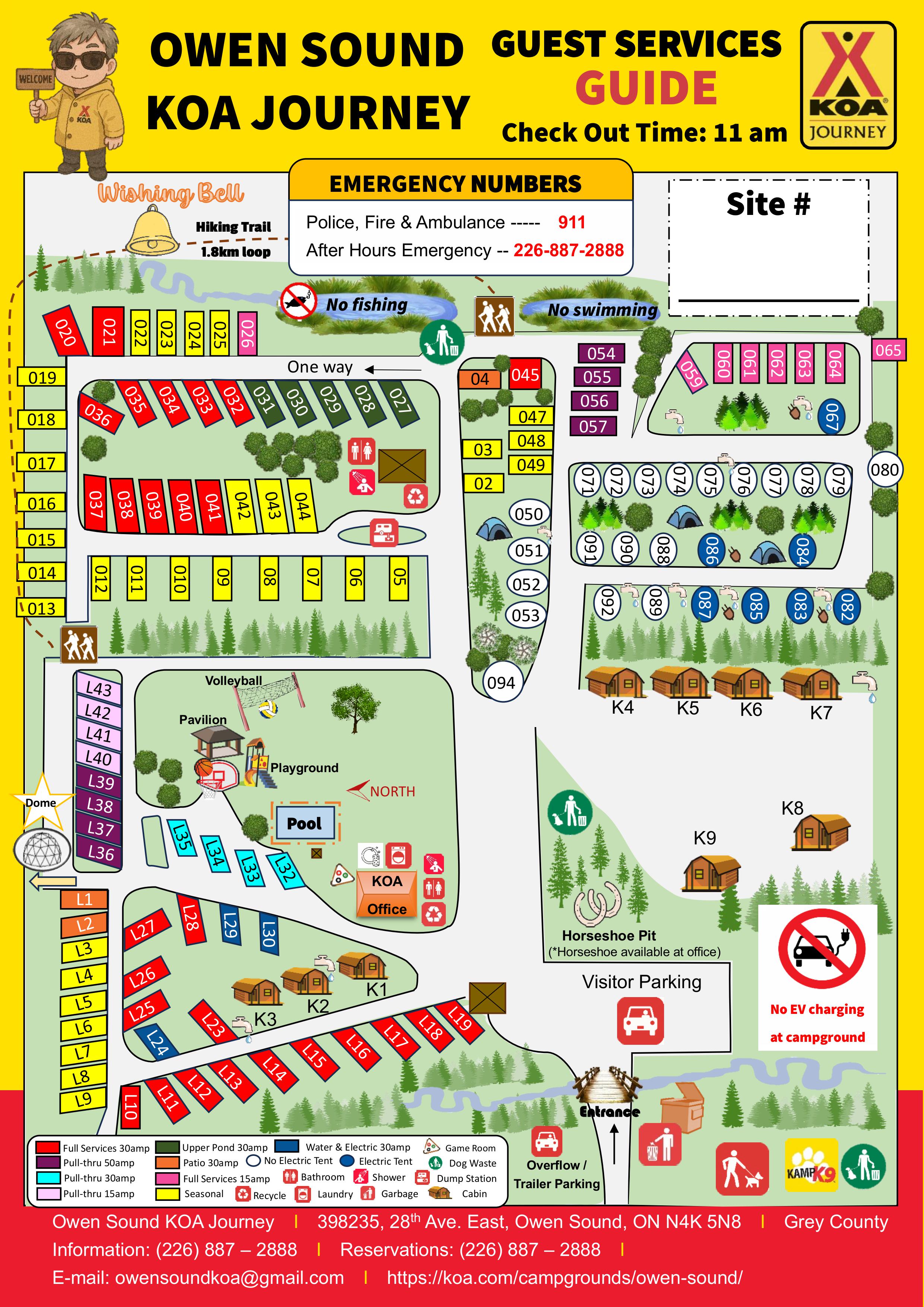 Campground Site Map