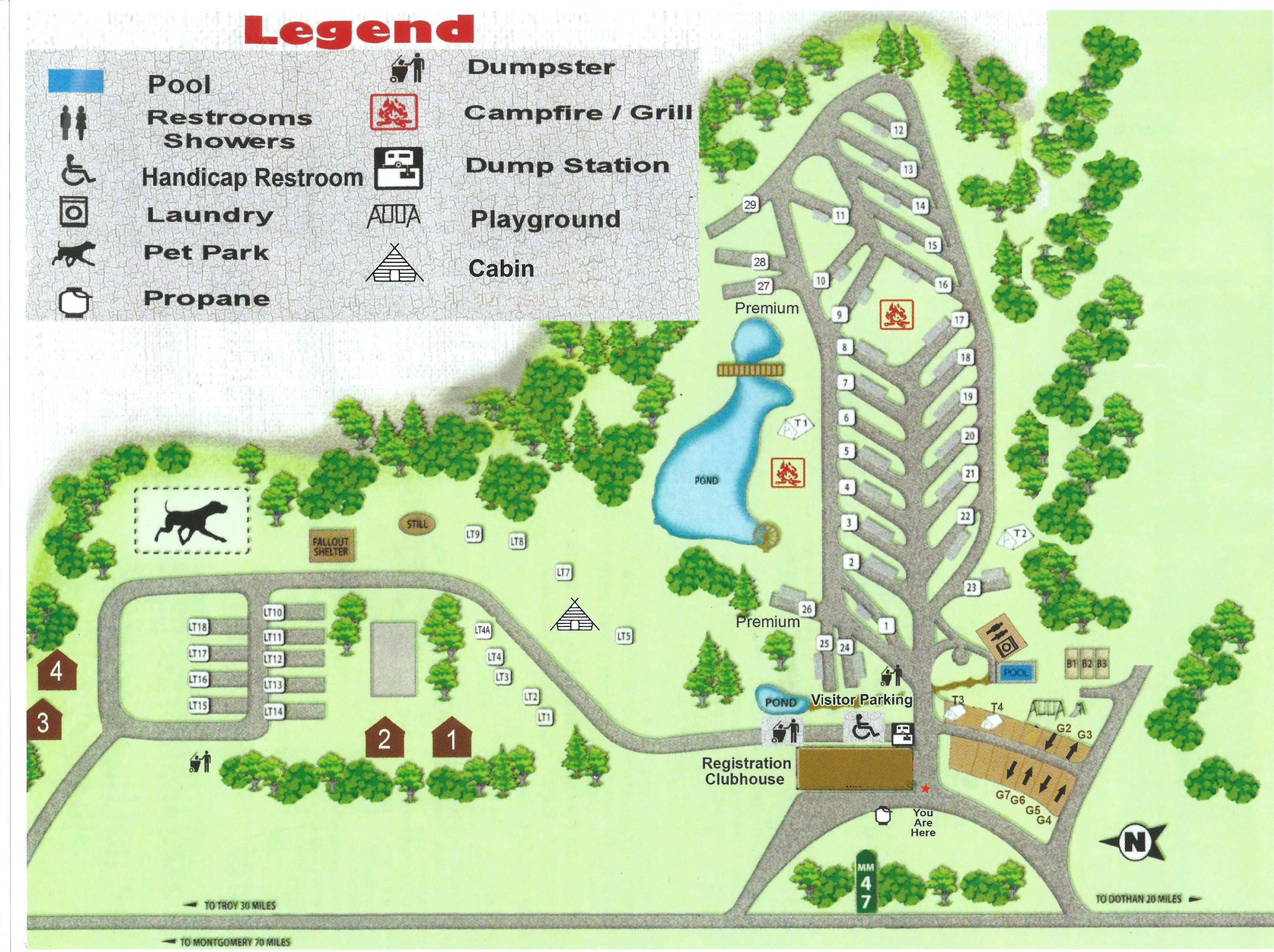 Campground Site Map