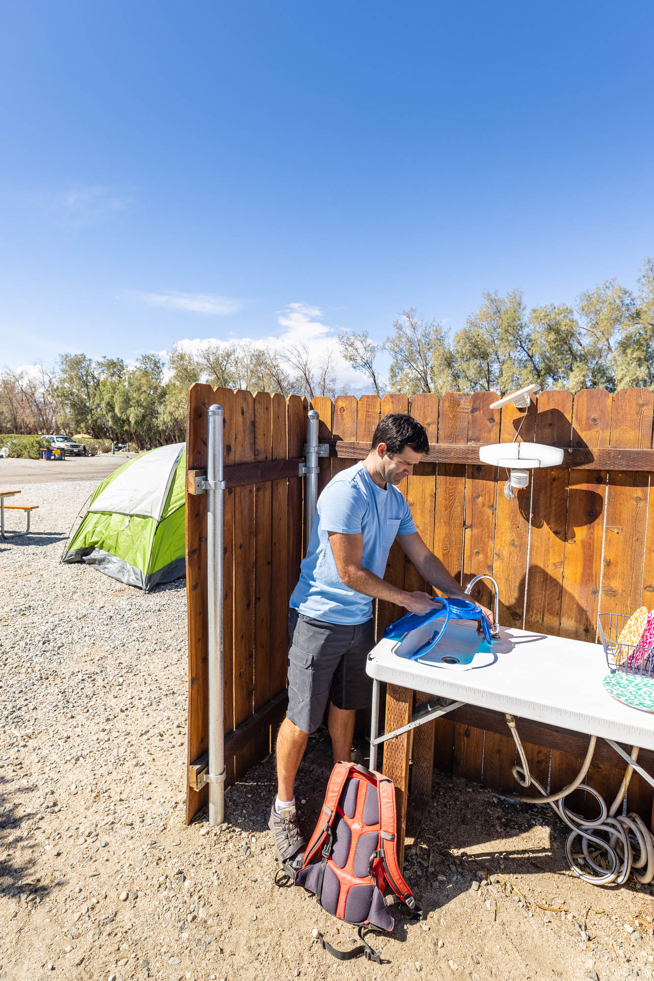 Water Station Near Tent Sites