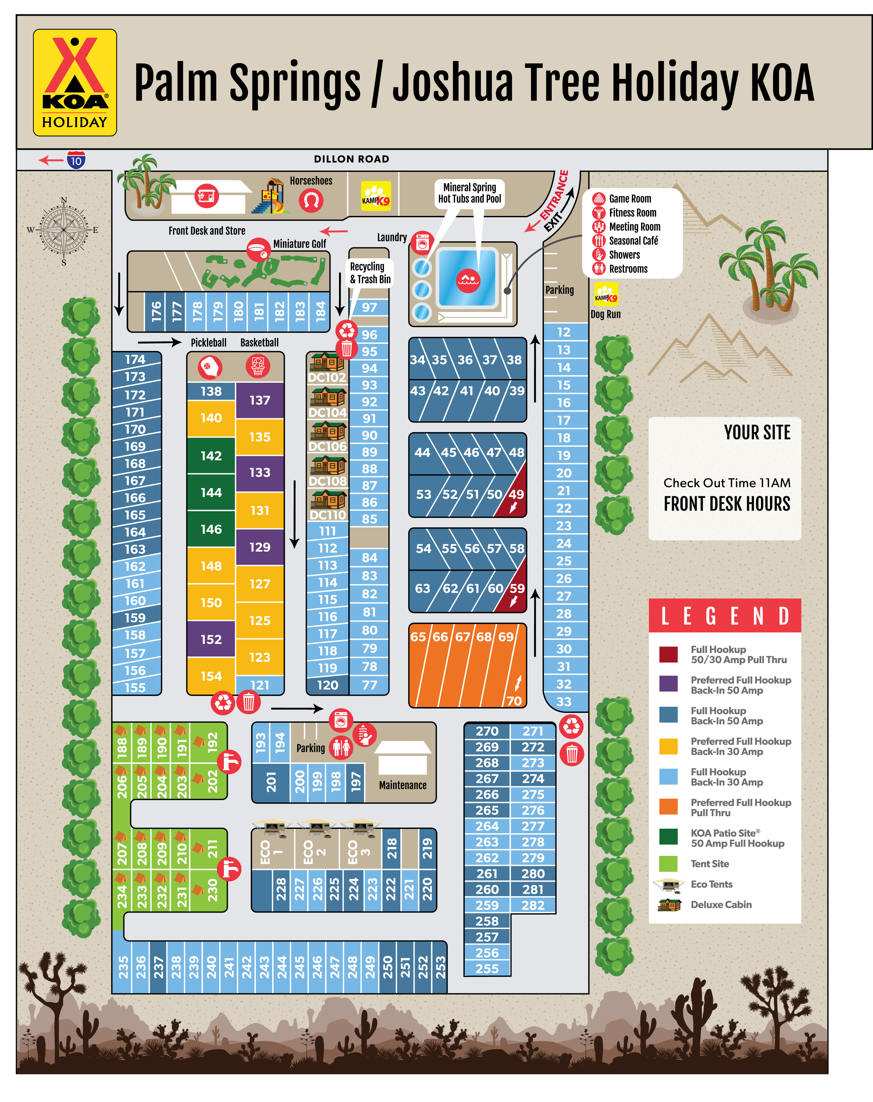 Campground Site Map