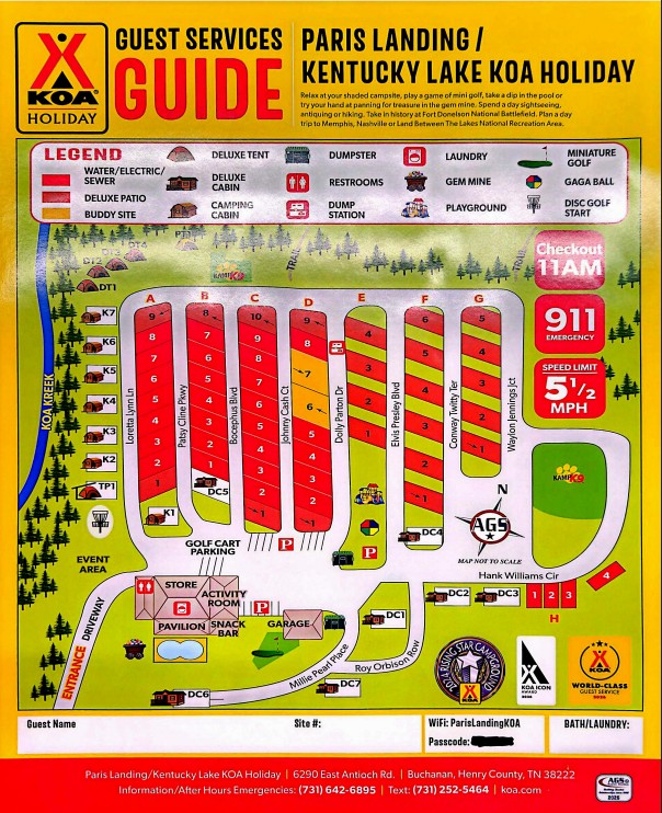 Campground Site Map