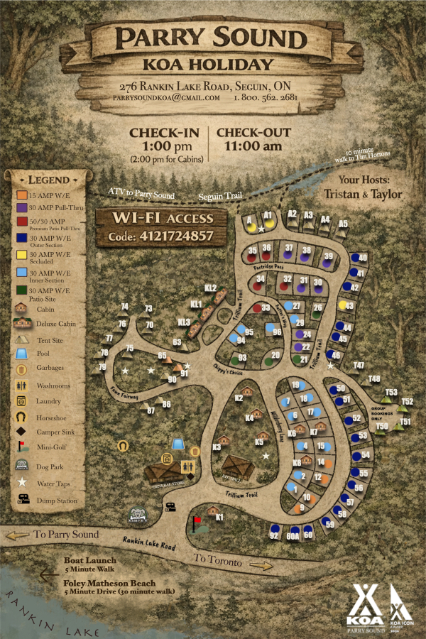 Campground Site Map