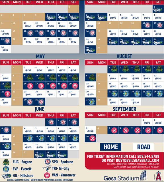 Tri-City Dust Devils Baseball