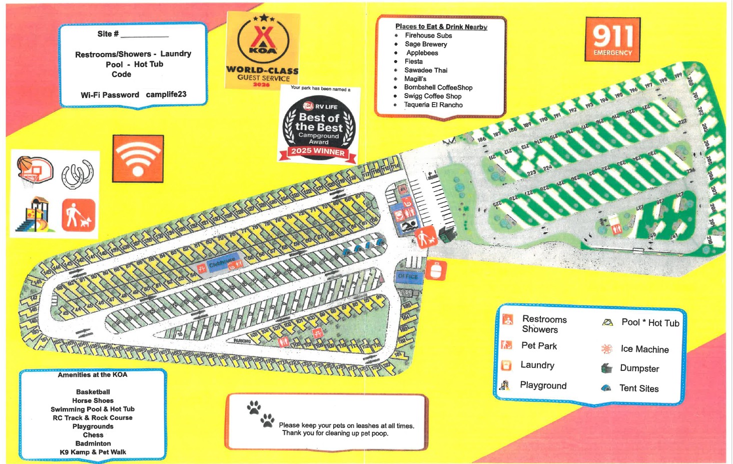 Campground Site Map