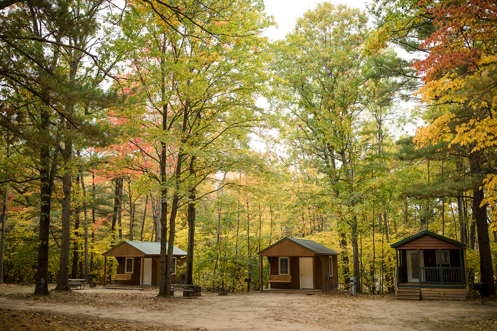 rustic cabin outside