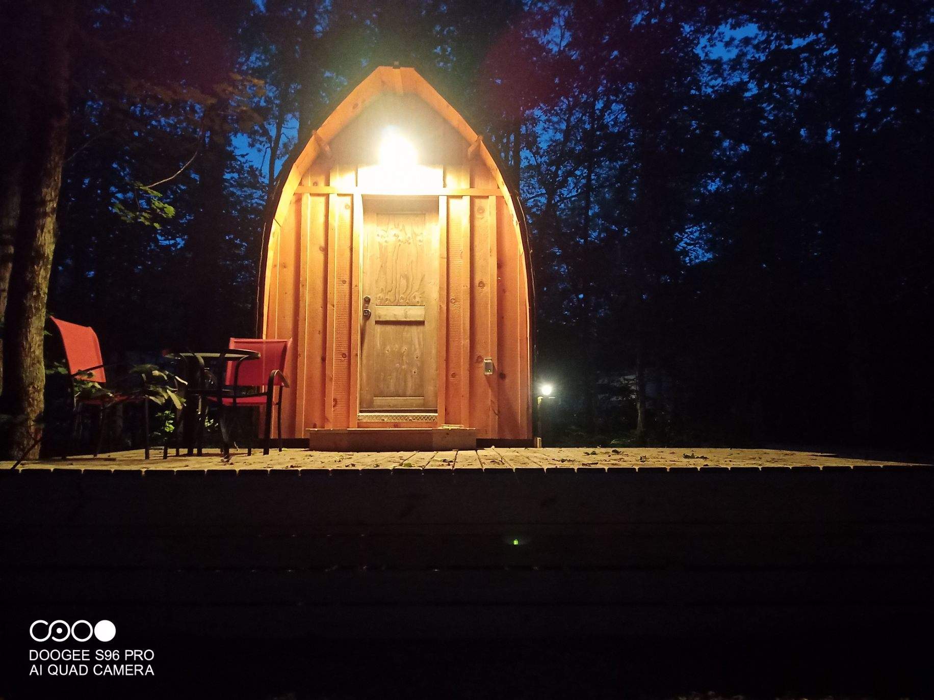 HOBBIT CABIN AT NIGHT