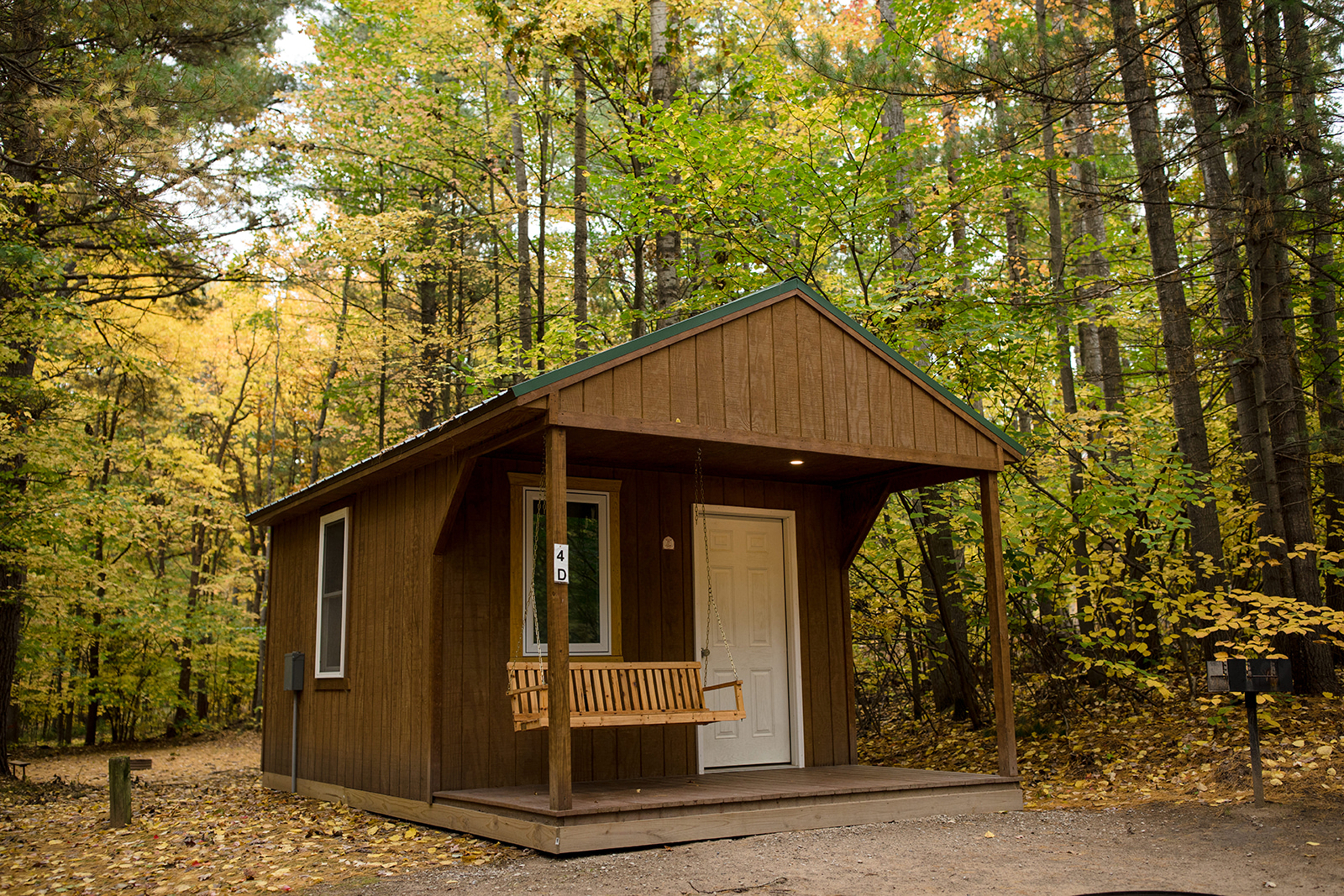 rustic cabin outside