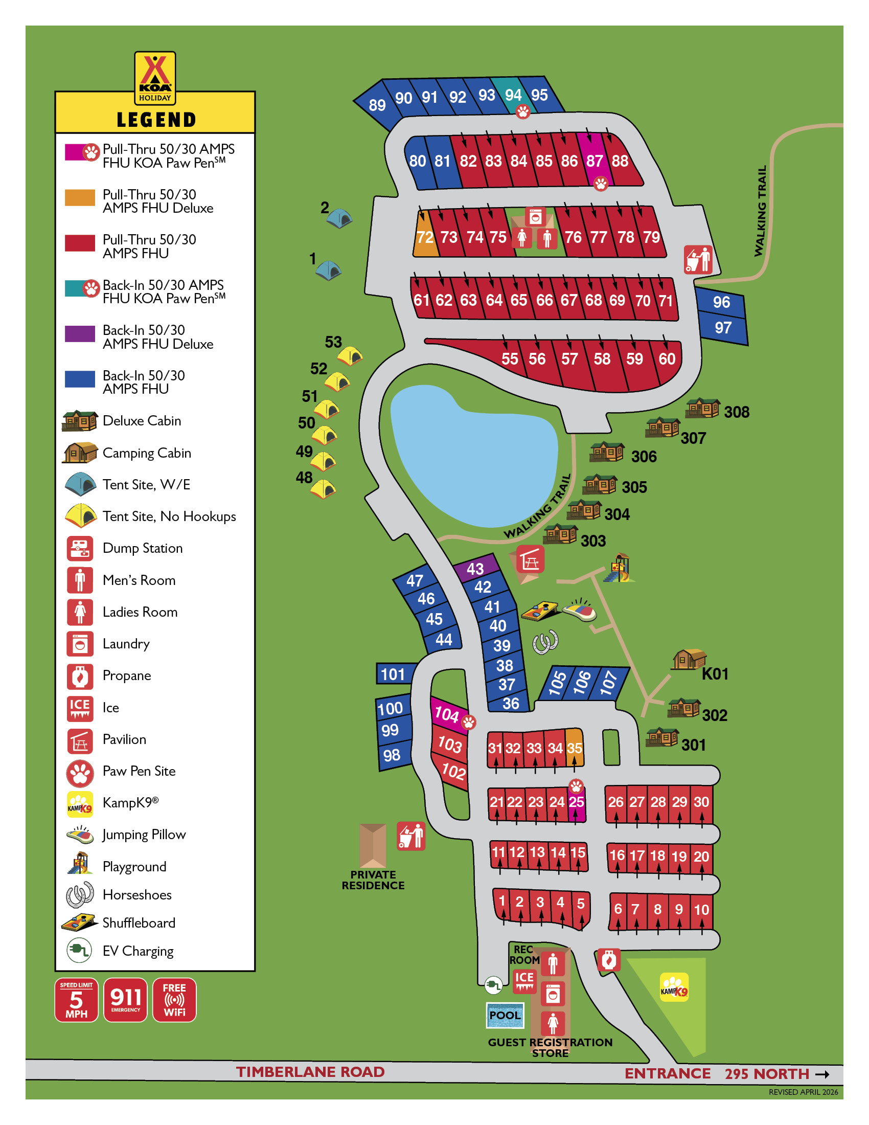 Campground Site Map